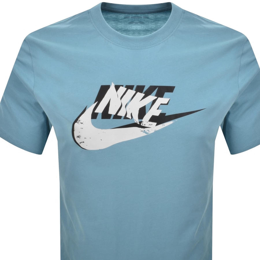 Nike Sportswear Futura T Shirt Denim Turquoise | Mainline